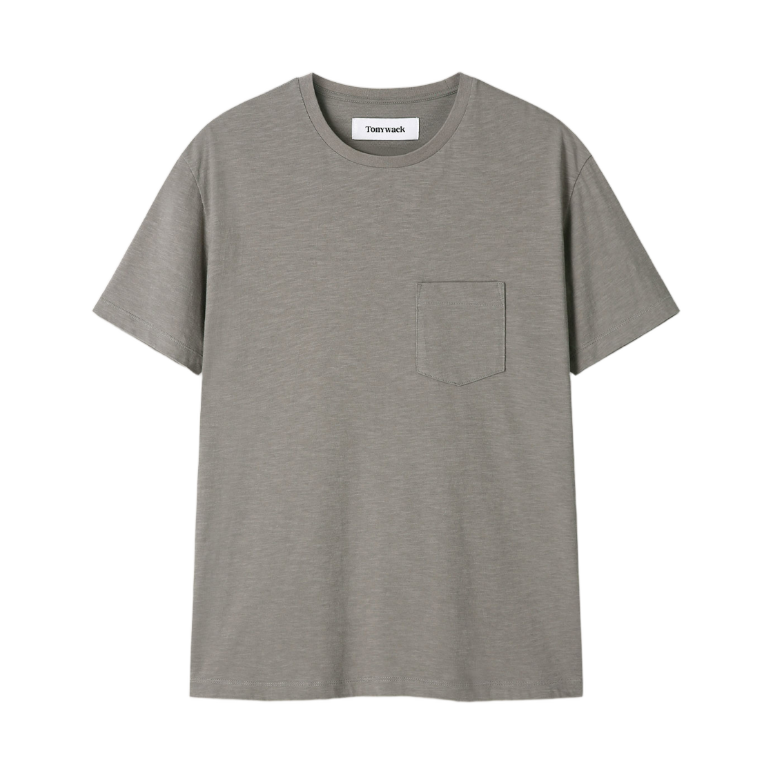 토니웩 소프트 슬럽 저지 포켓 티셔츠 올리브 그레이(Tonywack Soft Slub Jersey Pocket T-Shirt Olive Grey)