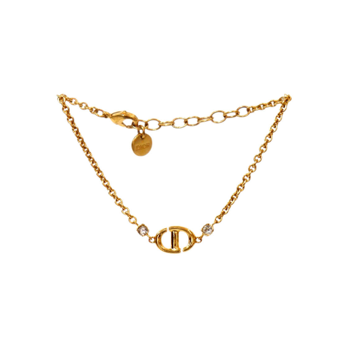 ITDIA4CM436N Dior Navy CD Gold Bracelet A-B54462