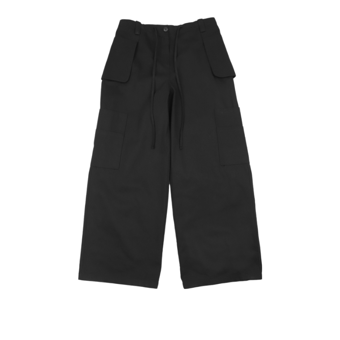 미와이후 아웃사이드 카고 팬츠 블랙(Miyhoo Outside Wide Cargo Pants Black)
