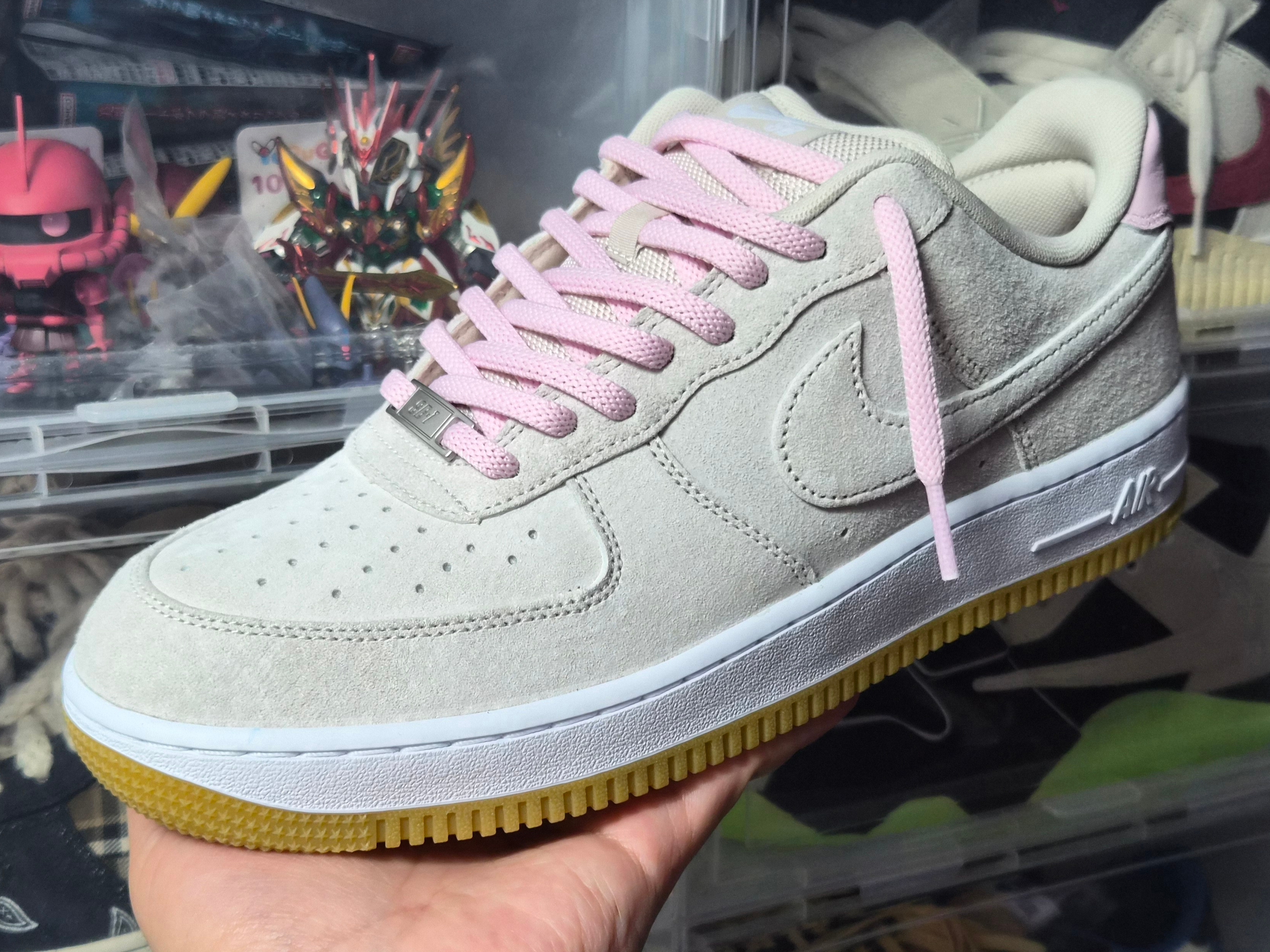 Nike SB Air Force 1 Low Light Orewood Brown and Pink Foam 착용 스타일