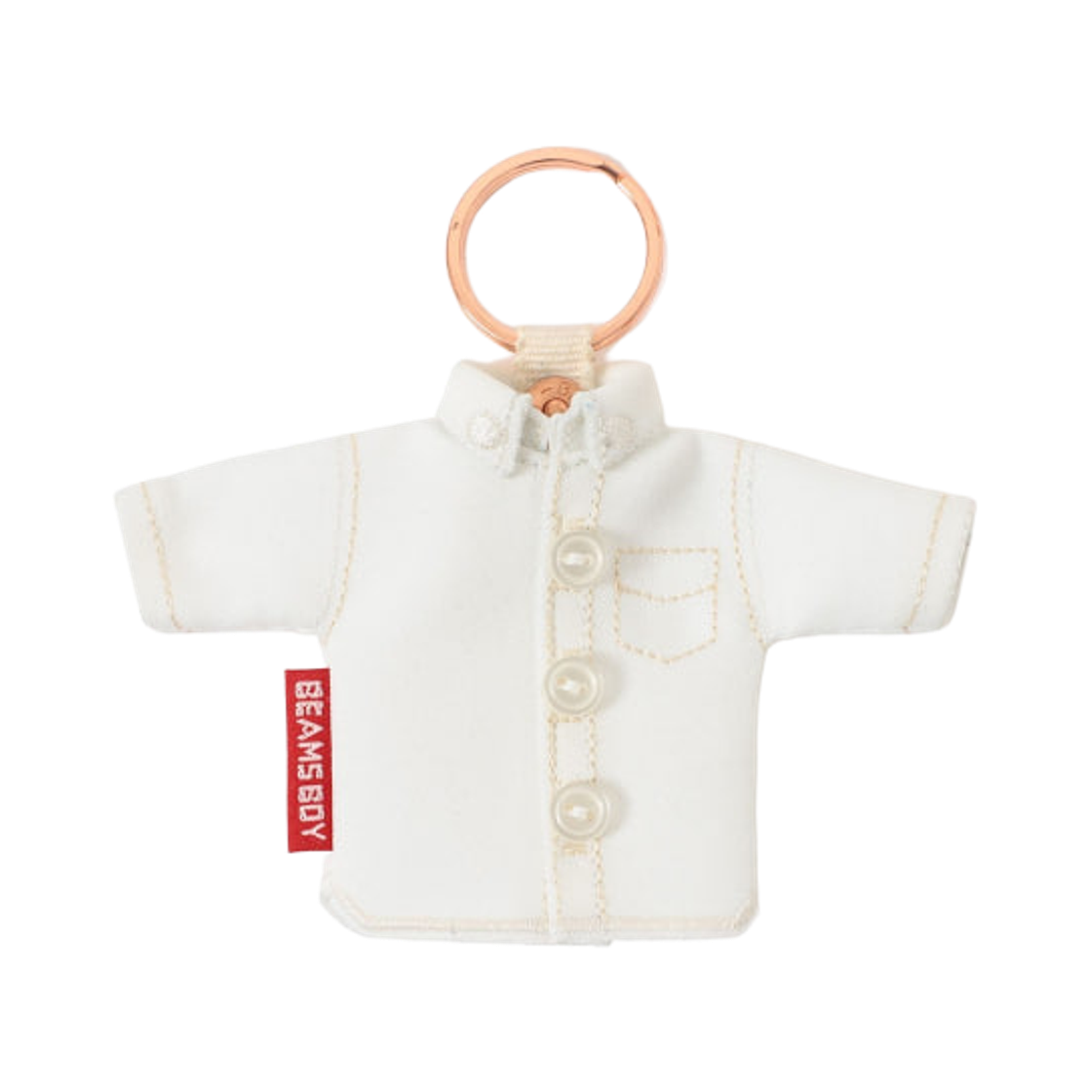 빔즈 보이 버튼 다운 셔츠 키 홀더 오프 화이트(Beams Boy Button Down Shirt Key Holder Off White)