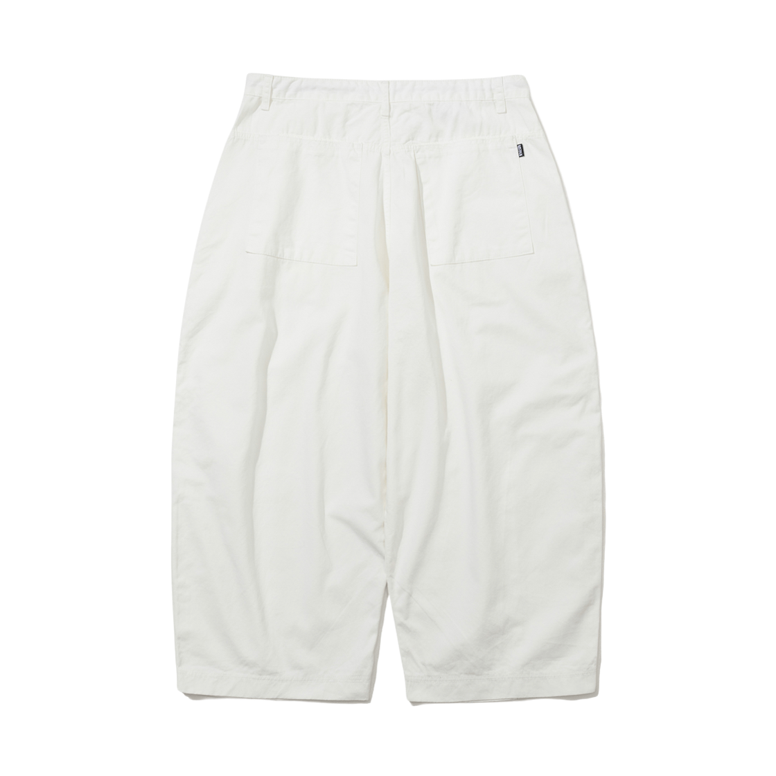 비에스래빗 와이드렉 드로우스트링 코튼 팬츠 화이트(Bsrabbit Wide-Leg Drawstring Cotton Pants White) - 2