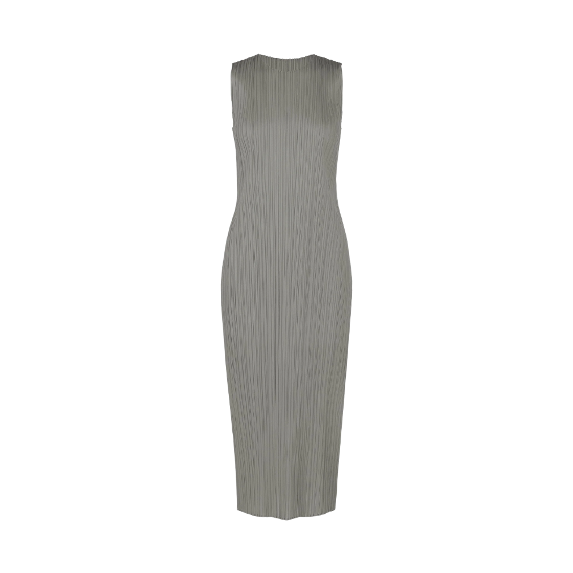PP58-JH236-12 (W) Pleats Please Issey Miyake Lucid Pleats Dress Gray