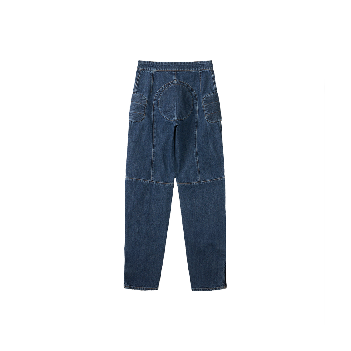 장 폴 고티에 우먼 패치워크 데님 팬츠 빈티지블루 - 26SS(Jean Paul Gaultier Women Patchwork Denim Pants Vintageblue - 26SS) - 2