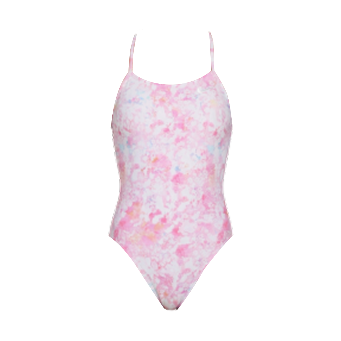 NESSG075-686 (W) Nike Swim Floral Bliss Raspberry Lace Up Tie Back Med Soft Pink