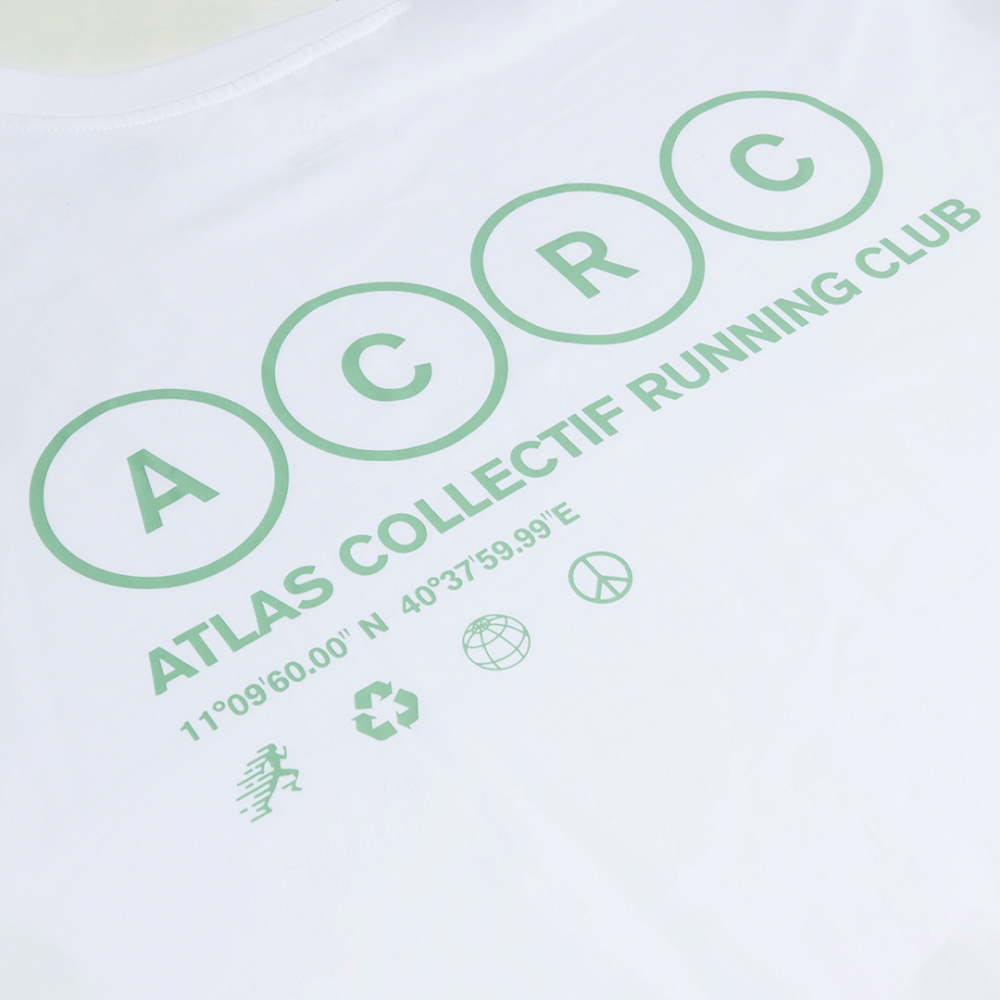 아틀라스 콜렉티프 ACRC 오가닉 에센셜 공용 티셔츠 화이트(Atlas COLLECTIF ACRC Organic Essentials UNISEX T-Shirt WH) - 3