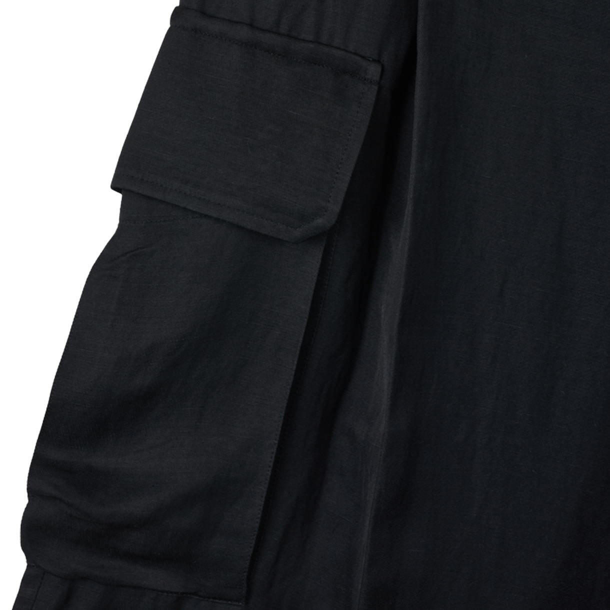 슈타인 비스코스 린넨 브라이트 트윌 카고 쇼츠 블랙 - 26SS(ssstein Vis/Li Bright Twill Cargo Shorts Black - 26SS) - 4