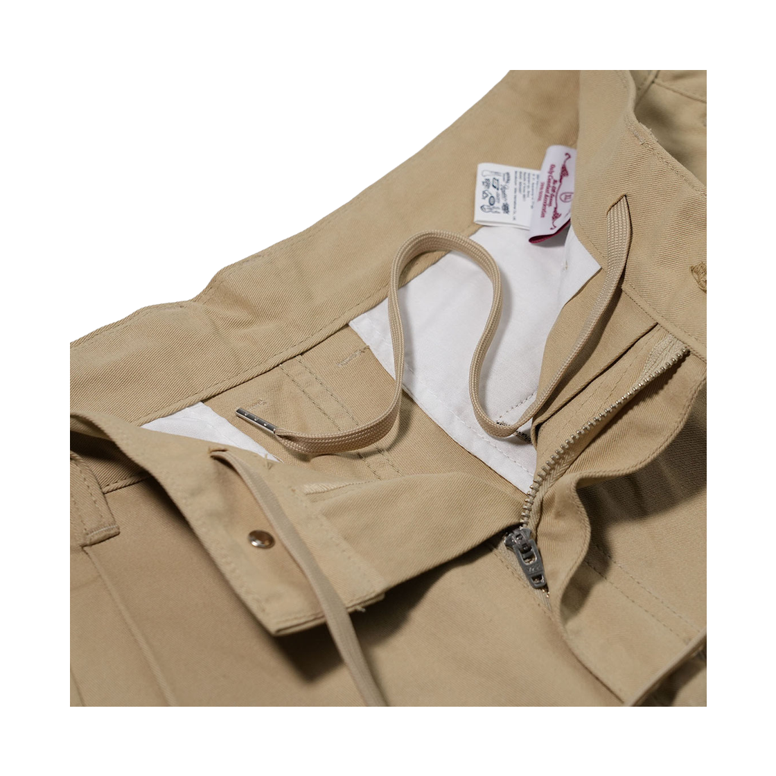 비에스래빗 벌룬핏 턱 코튼 버뮤다 숏팬츠 베이지(Bsrabbit Balloon-Fit Tuck Cotton Bermuda Shorts Beige) - 3