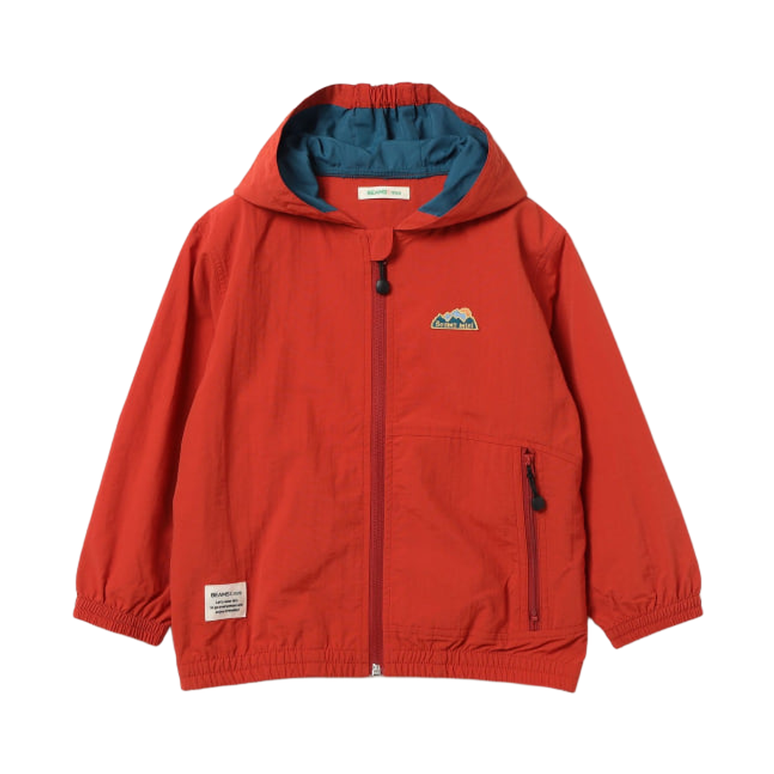 (키즈) 빔즈 미니 워터 리펠런트 포켓터블 블루종 레드((Kids) Beams Mini Water Repellent Pocketable Blouson Red)