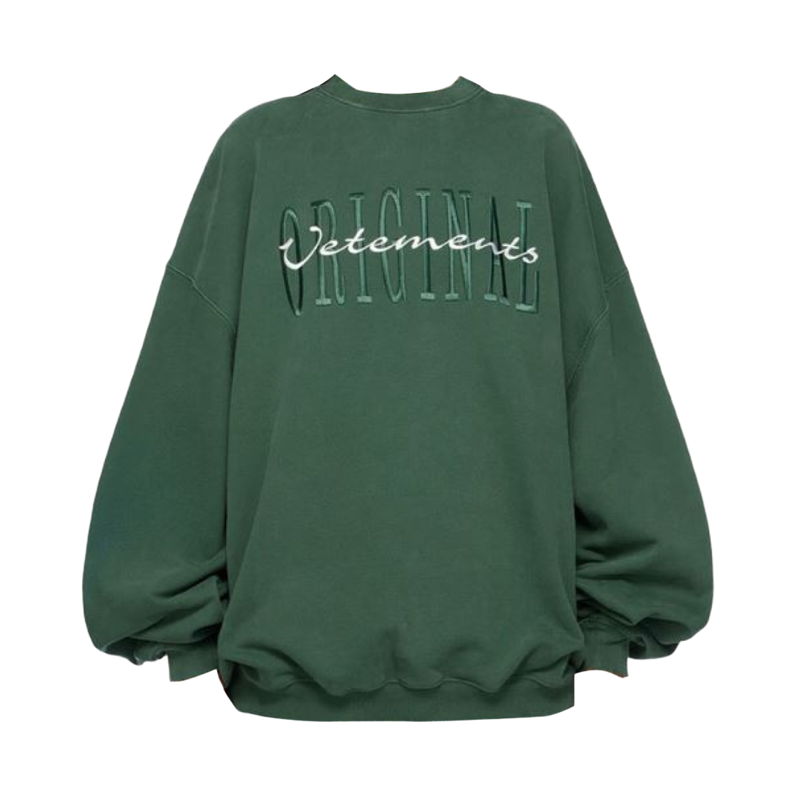베트멍 자수 스웨트셔츠 그린(Vetements Embroidered Sweatshirt Green) - 1