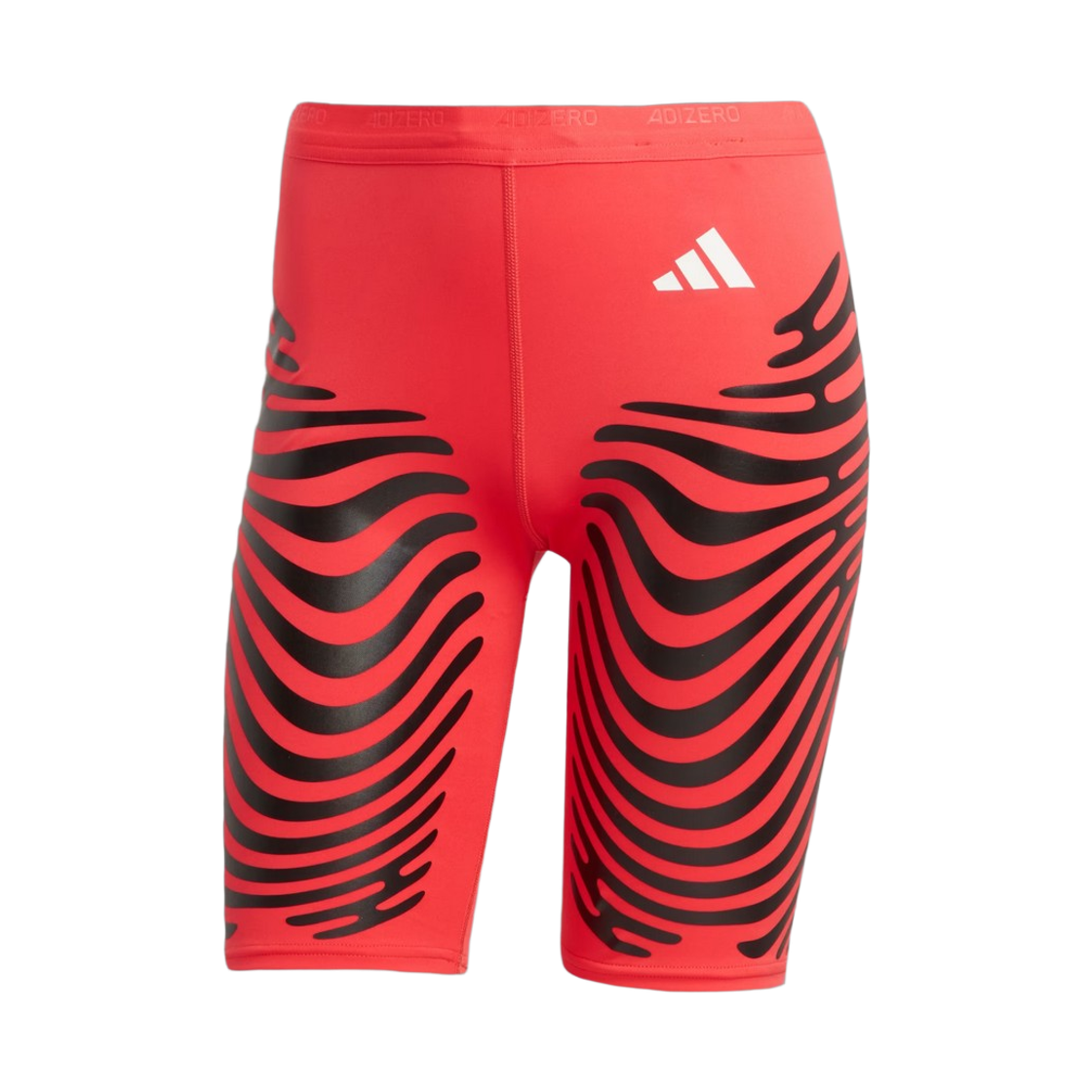 (W) 아디다스 아디제로 컨트롤 러닝 숏 레깅스 세미 루시드 레드 블랙 - KR 사이즈((W) Adidas Adizero Control Running Short Leggings Semi Lucid Red Black - KR Sizing)