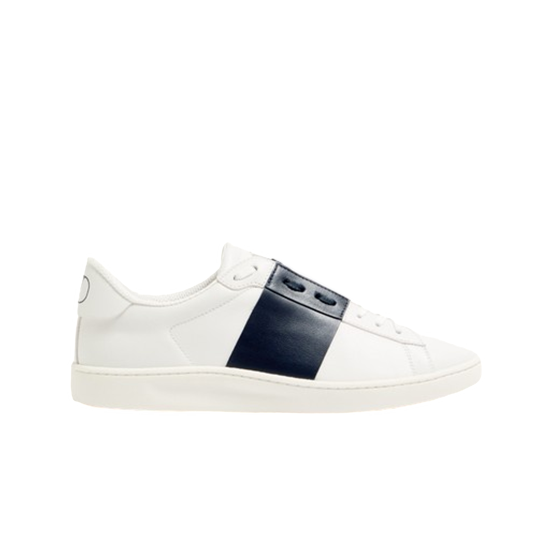 YS0N84BYAM15 Valentino open Royco Trainer in Nappa Calfskin White Blue