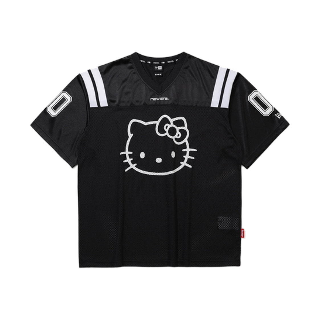 뉴에라 x 헬로 키티 메쉬 티셔츠 블랙(New Era x Hello Kitty Mesh T-Shirt Black)