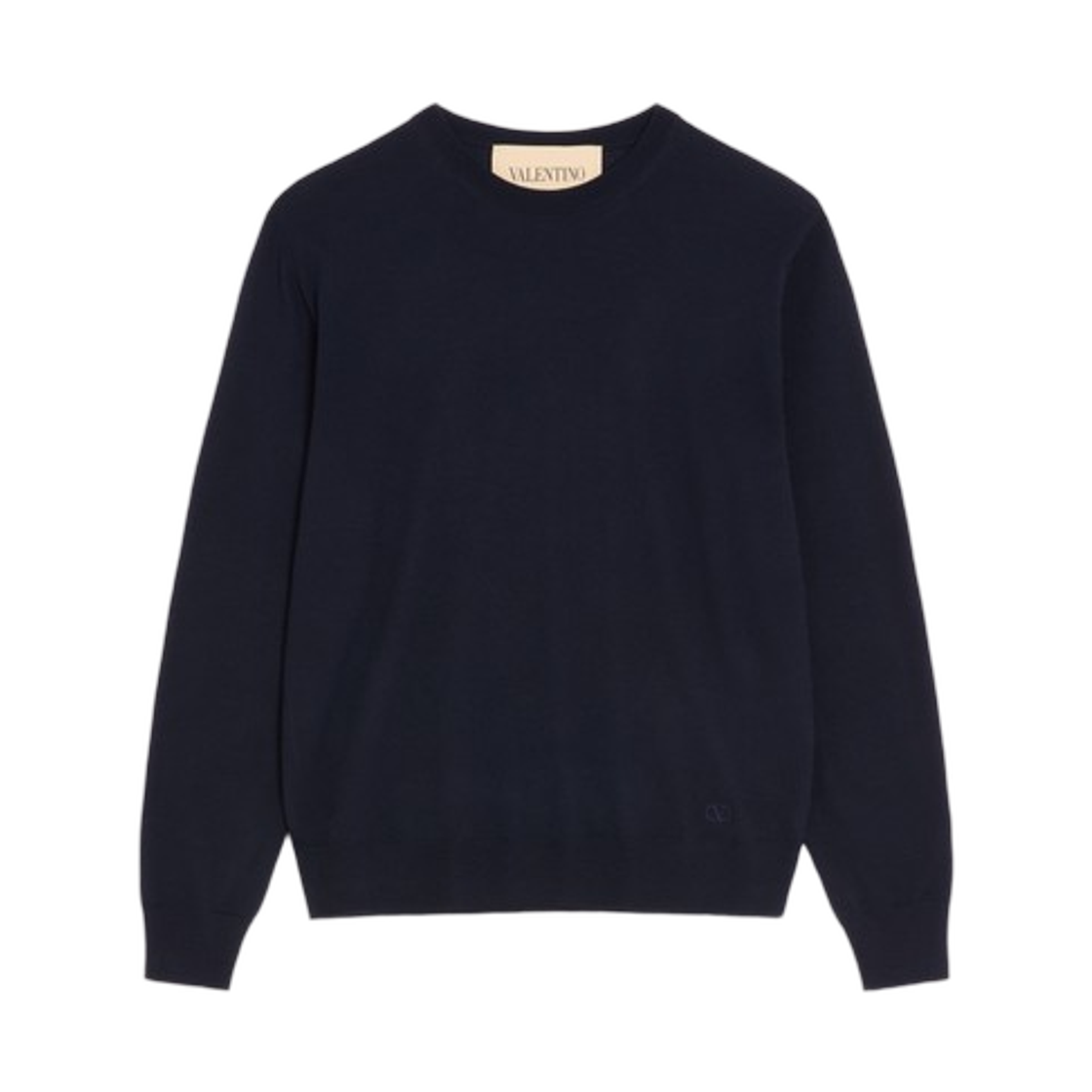 VKC38PBH9598 Valentino Wool Jumper with Vlogo Embroidery Navy