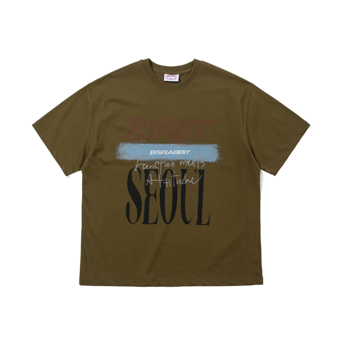 BSR26SSTS020 Bsrabbit Bsrbt Speckled Logo SST Deep Khaki
