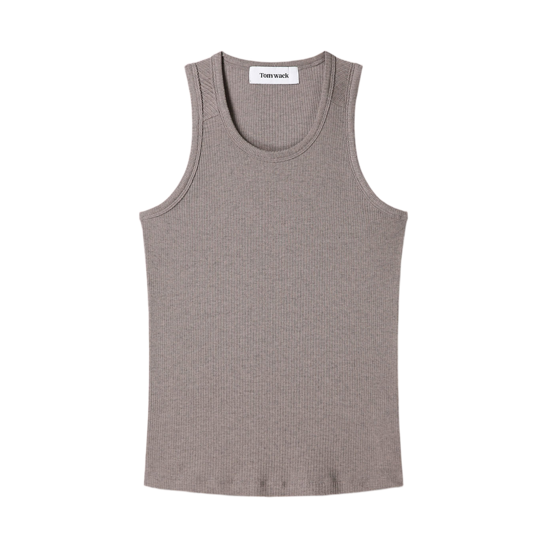 토니웩 실크 리오셀 립 탱크탑 토프(Tonywack Silk Lyocell Rib Tank Top Taupe)