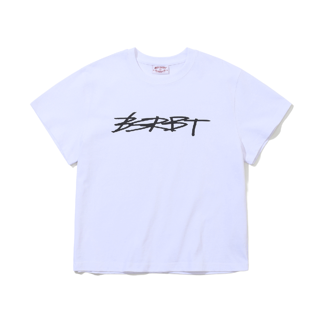 BSR26SSTS041 Bsrabbit Graffiti Tag Bsrbt Logo SST White