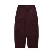 Bsrabbit Patch-Pocket Cotton Pants Wine