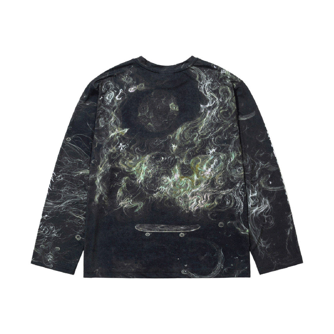 비에스래빗 컬러 블록 메쉬 롱슬리브 티셔츠 스모키 모스(Bsrabbit Color-Block Mesh Long Sleeve Smoky Moss) - 2
