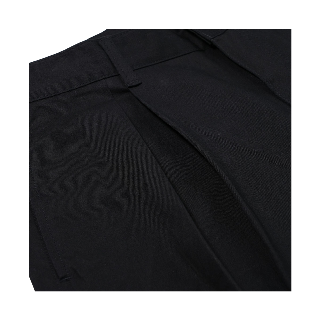 비에스래빗 벌룬핏 턱 코튼 버뮤다 숏팬츠 블랙(Bsrabbit Balloon-Fit Tuck Cotton Bermuda Shorts Black) - 5