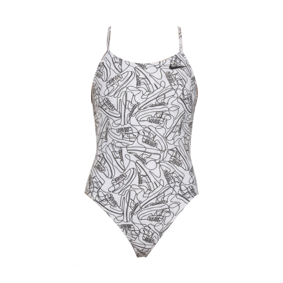 (W) 나이키 스윔 두들 스니커즈 컷 아웃 화이트((W) Nike Swim Doodle Sneakers Cut Out White)