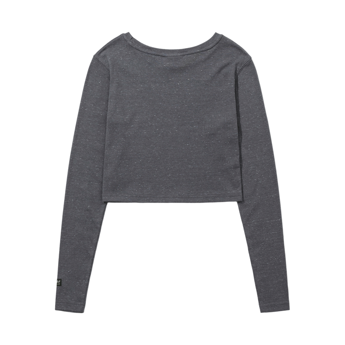 비에스래빗 래빗 홀 로고 우먼스 크롭 롱슬리브 티셔츠 라이트 차콜(Bsrabbit Rabbit Hole Logo Women's Crop Long Sleeve Light Charcoal) - 2