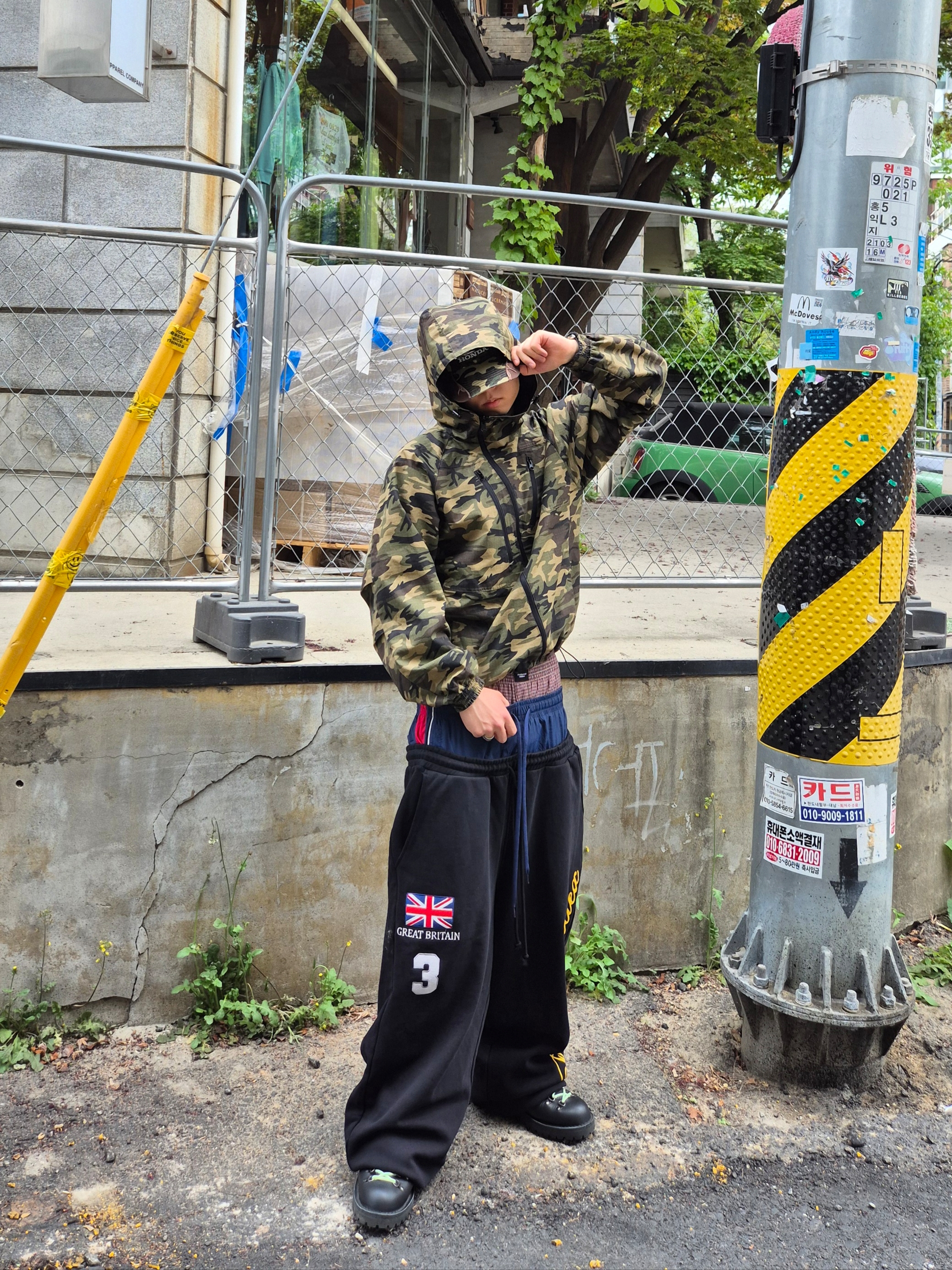 Honda Vintage CutOff Cap Camo, Protocol Index 3 Layered Sweatpants Black ์ฐฉ์ฉ ์คํ์ผ - 3