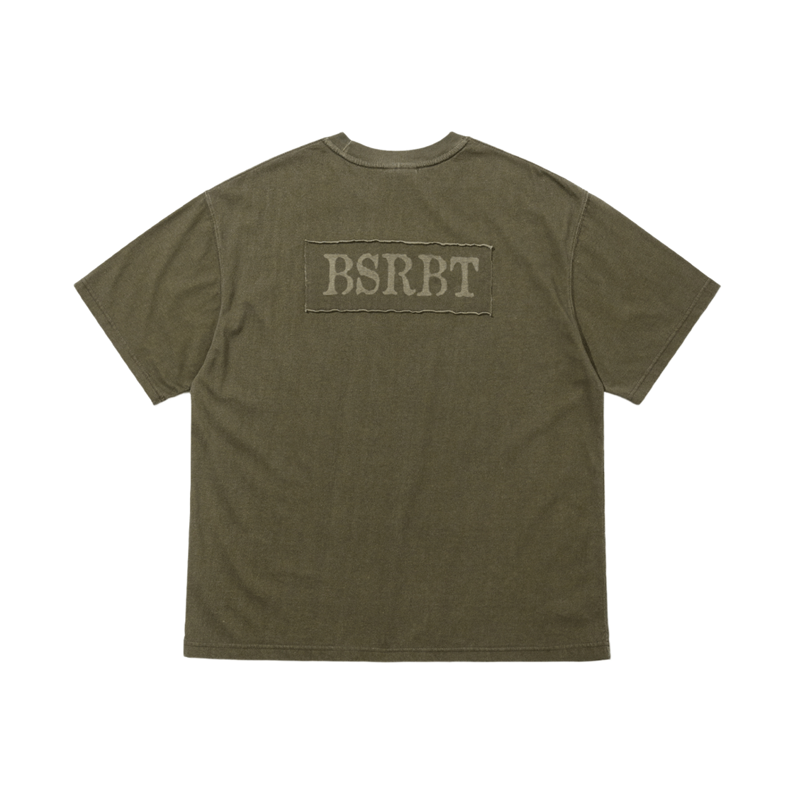 비에스래빗 백 소운 패치 레이져 프린트 그래픽 반팔티셔츠 올리브 카키(Bsrabbit Back Sewn Patch Laser-Print Graphic SST Olive Khaki) - 2