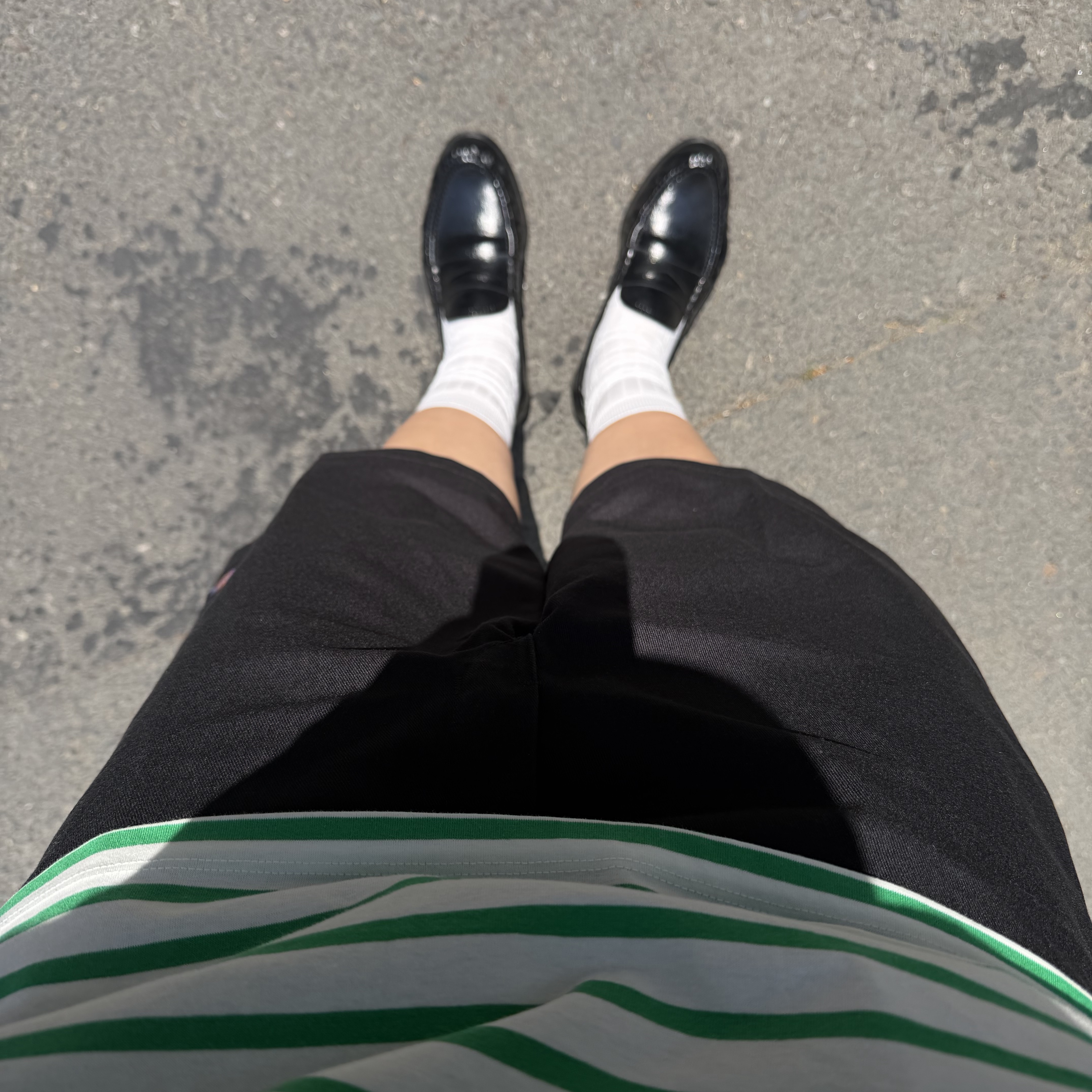 Dickies Loose Fit 13 Inch Flat Front Work Shorts Black 착용 스타일