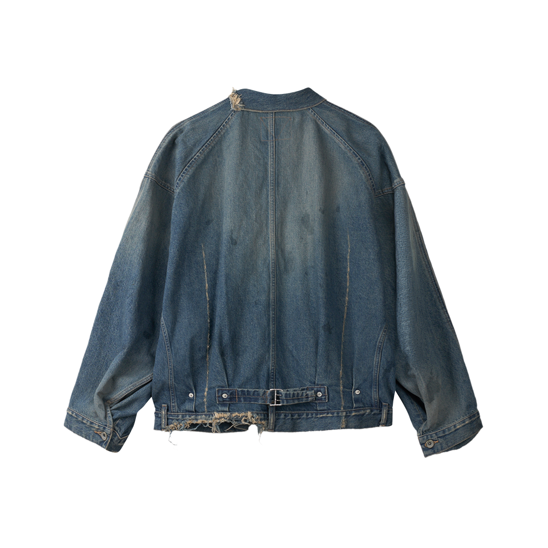 다이리쿠 80 이어 데미지 데님 자켓 인디고 - 26SS(Dairiku 80 Year Damage Denim Jacket Indigo - 26SS) - 2