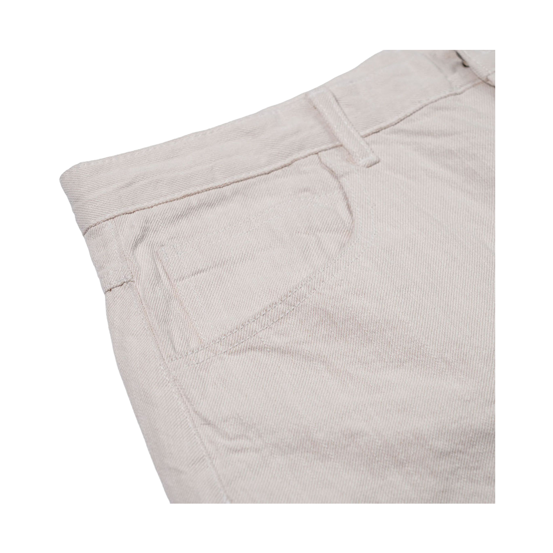 비에스래빗 배럴렉 로고 팻치 팬츠 아이보리(Bsrabbit Barrel-Leg Logo Patch Pants Ivory) - 4