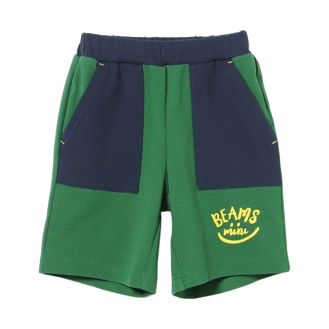 (키즈) 빔즈 미니 리플 스마일 쇼츠 그린((Kids) Beams Mini Ripple Smile Shorts Green)