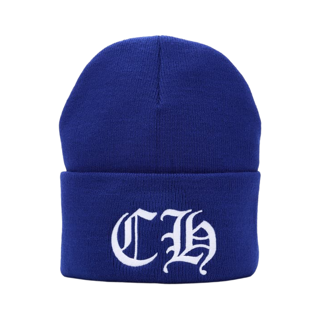 크롬하츠 CH 로고 워치 비니 블루(Chrome Hearts CH Logo Watch Beanie Blue) - 1