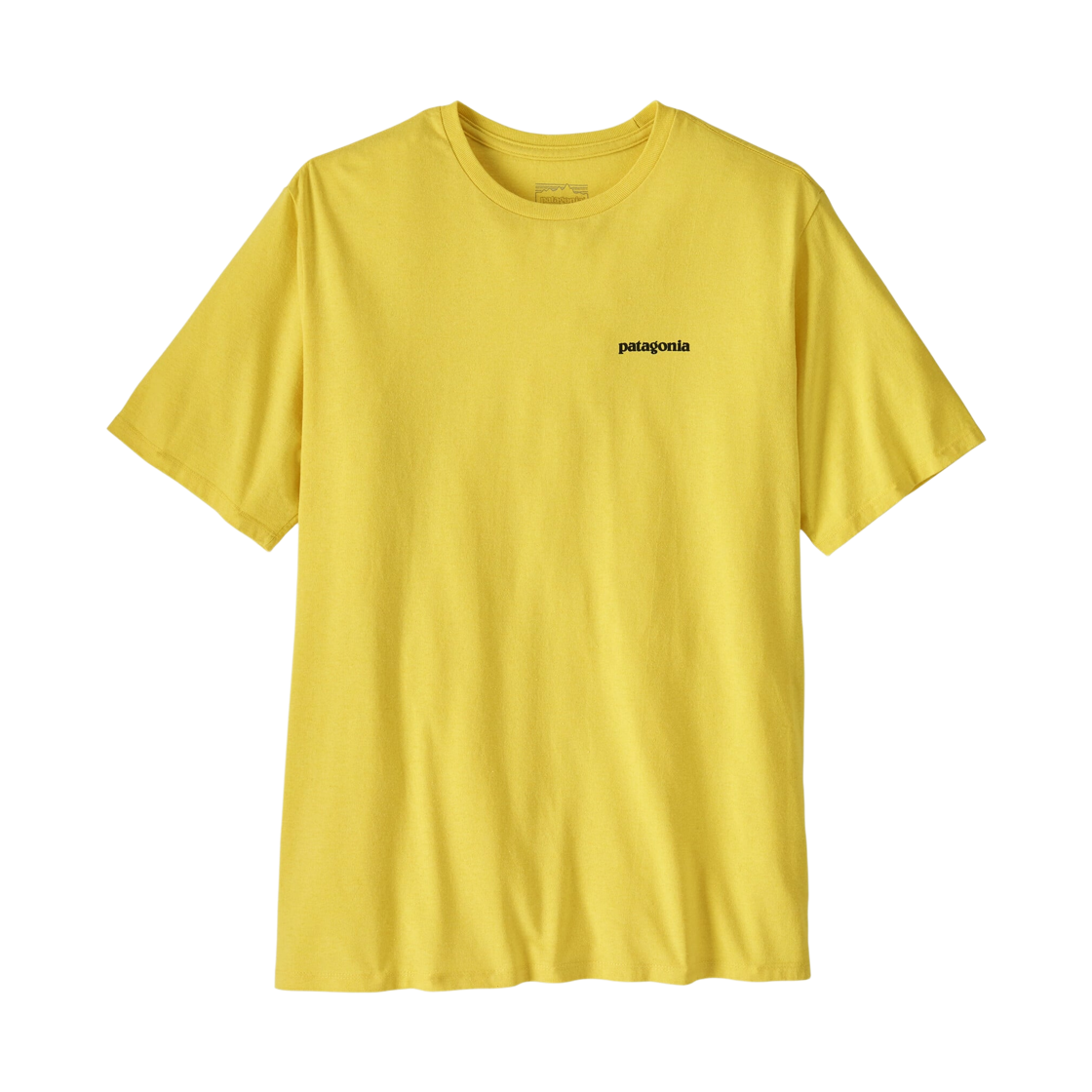 파타고니아 P-6 로고 리스폰시빌리 티셔츠 P-6 아웃라인 레몬 제스트(Patagonia P-6 Logo Responsibili T-Shirt P-6 Outline Lemon Zest) - 2