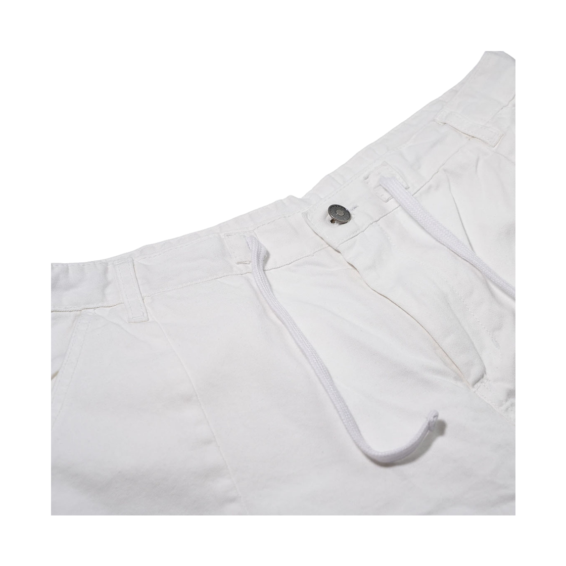비에스래빗 와이드렉 드로우스트링 코튼 팬츠 화이트(Bsrabbit Wide-Leg Drawstring Cotton Pants White) - 3