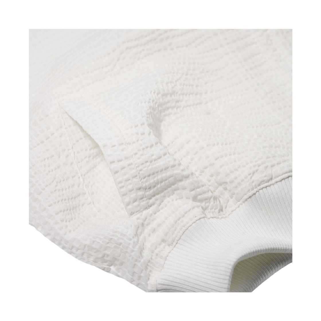 비에스래빗 쉬어 코튼 봄버 자켓 오프 화이트(Bsrabbit Sheer Cotton Bomber Jacket Off White) - 4