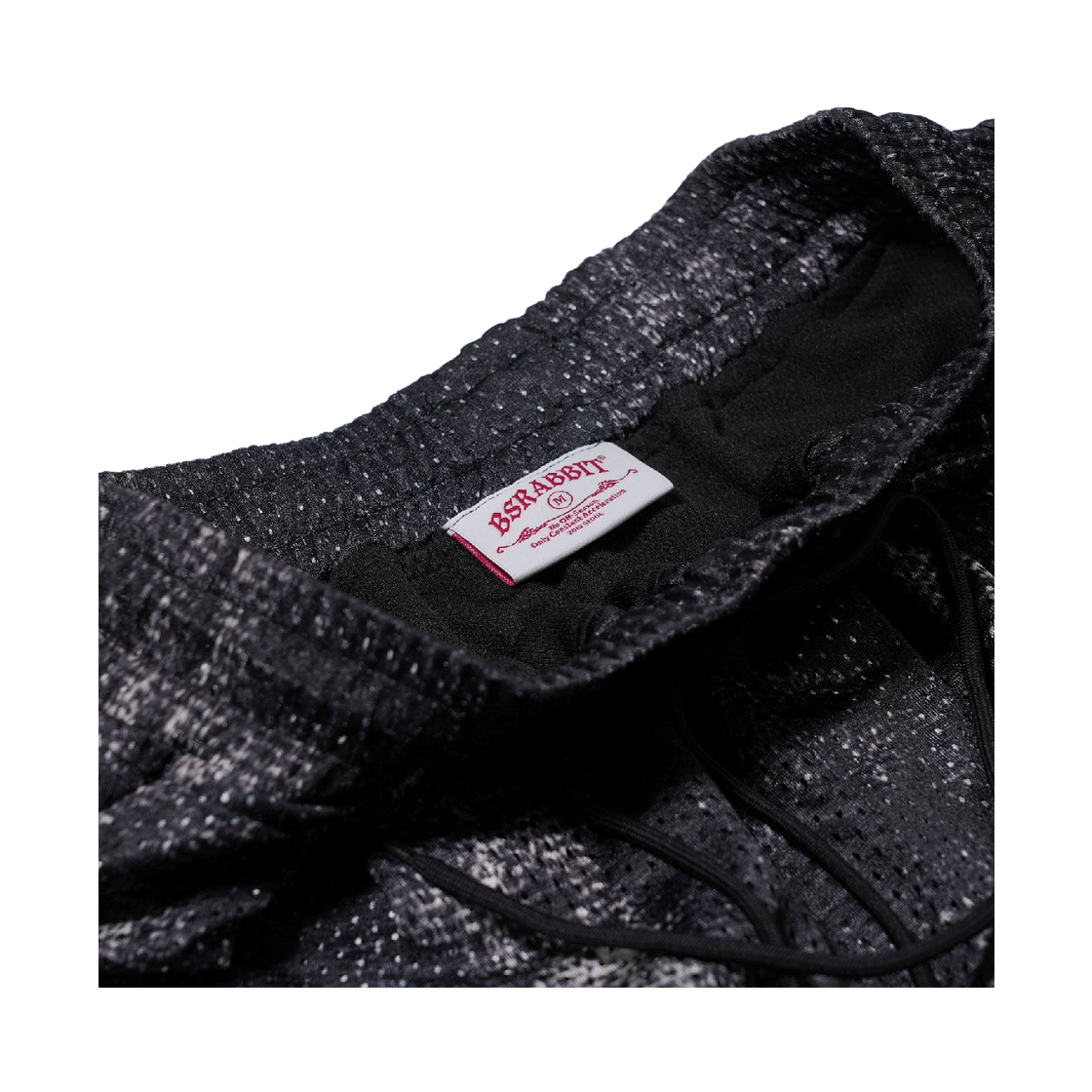 비에스래빗 컬러 블록 메쉬 트랙 숏팬츠 블랙(Bsrabbit Color-Block Mesh Track Shorts Black) - 4