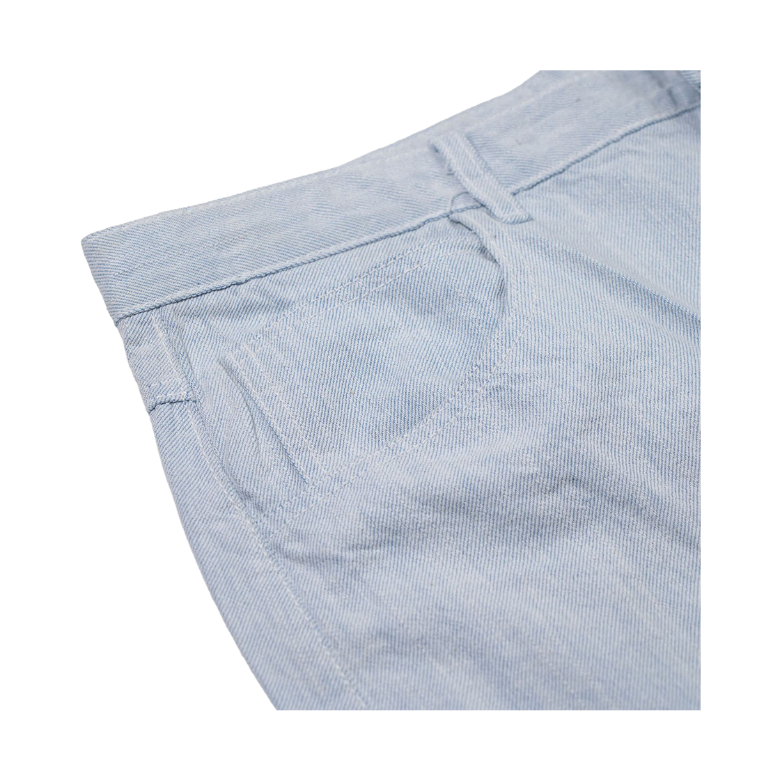 비에스래빗 배럴렉 로고 팻치 팬츠 스카이(BsrabbitBarrel-Leg Logo Patch Pants Sky) - 4
