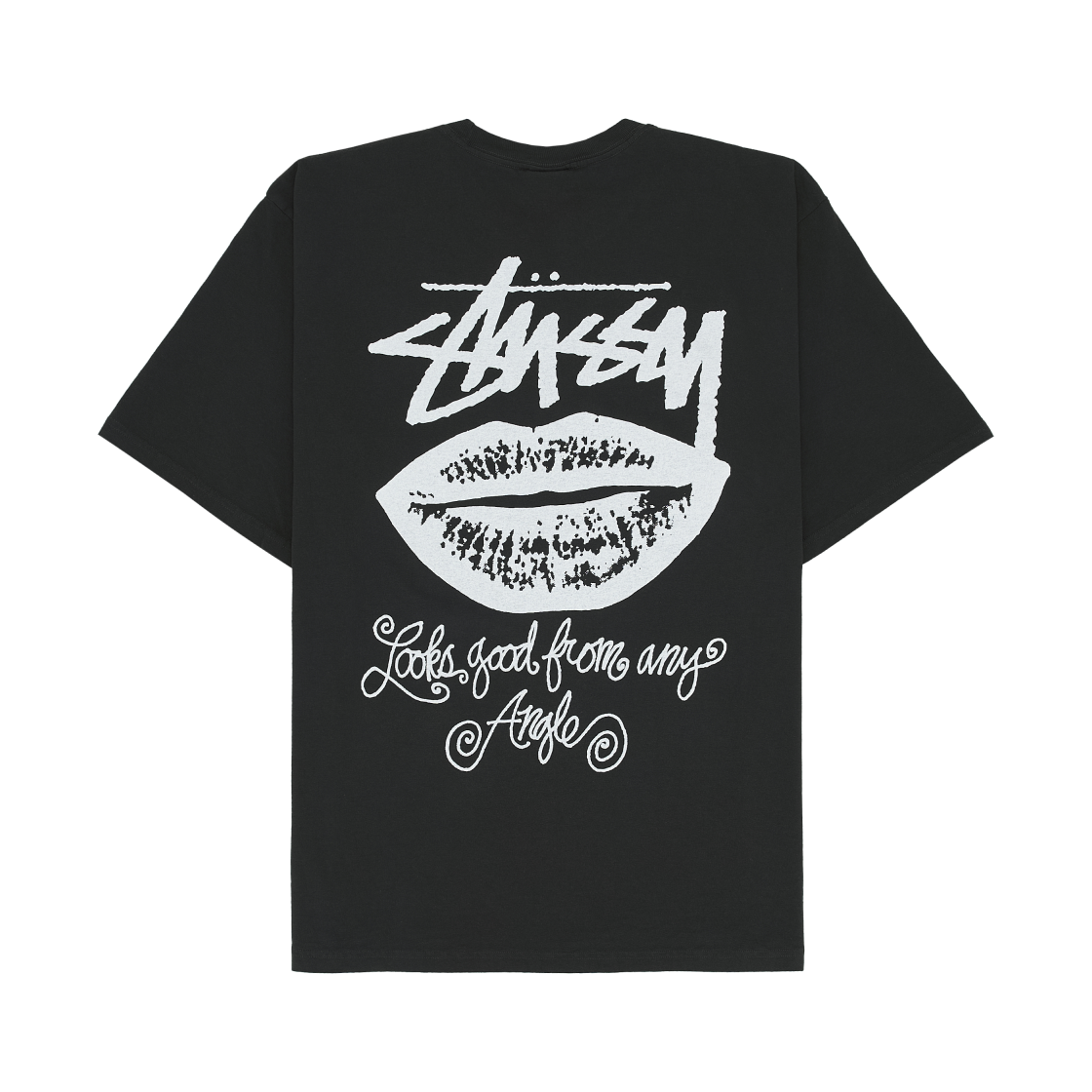 스투시 애니 앵글 피그먼트 다이드 티셔츠 페이디드 블랙(Stussy Any Angle Pigment Dyed T-Shirt Faded Black) - 1