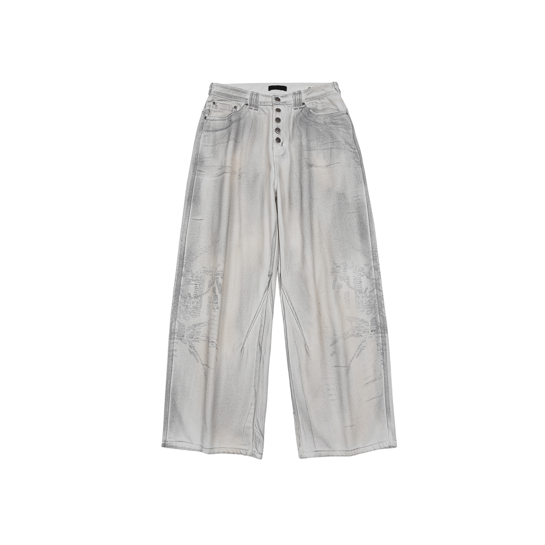 엔드릭스 빈티지 라이닝 프린티드 데님 빈티지 화이트(EDLIX Vintage lining printed denim Vintage White)