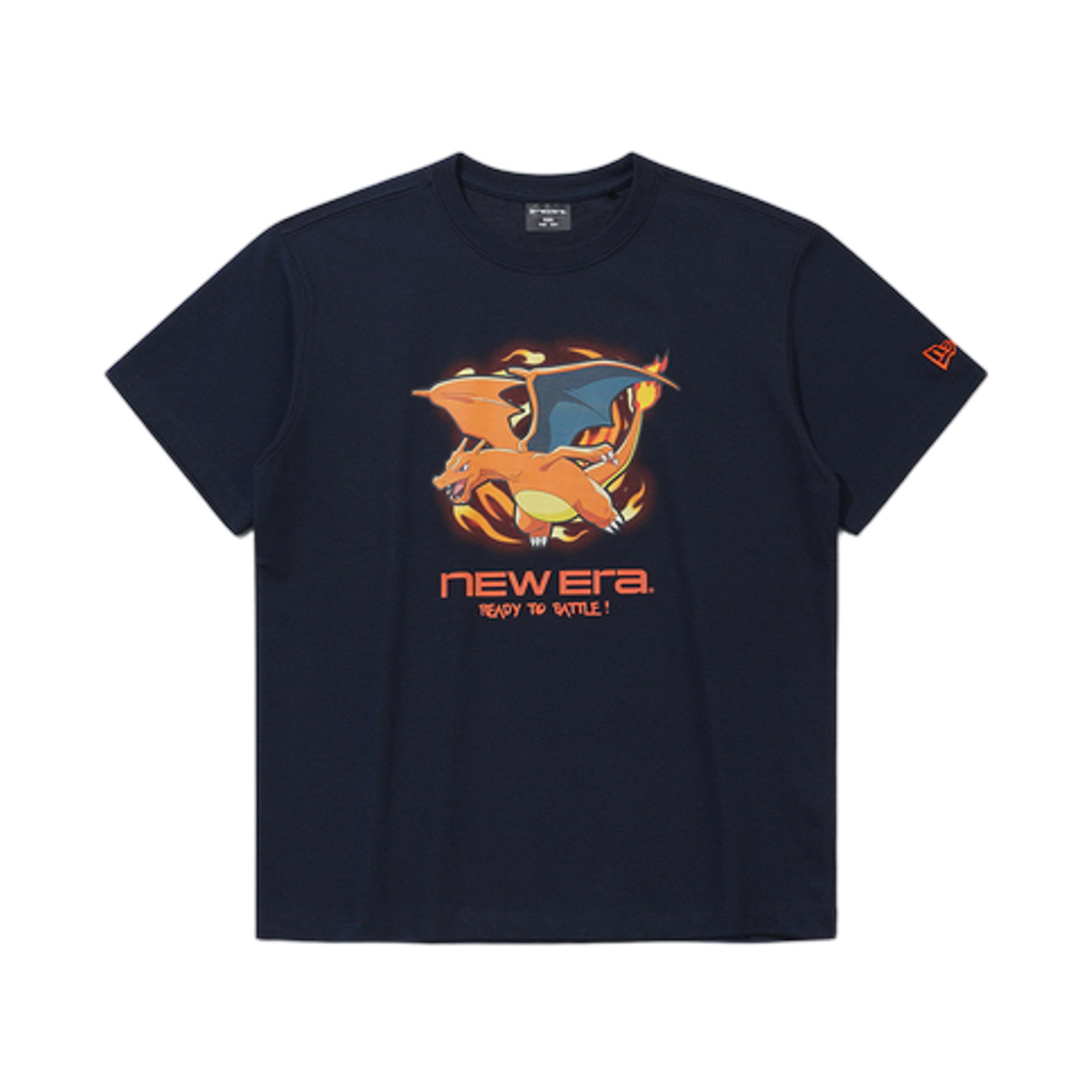 (키즈) 뉴에라 x 포켓몬 배틀 티셔츠 네이비((Kids) New Era x Pokemon Battle T-Shirt Navy) - 1