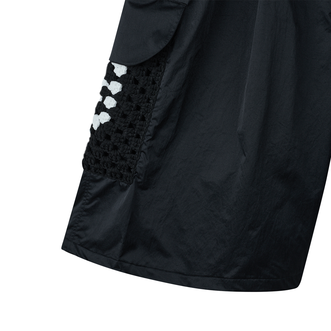 디스커버드 카지프 나일론 크로셰 포켓 카고 쇼츠 블랙 - 26SS(DISCOVERED Kajif Nylon Crochet Pocket Cargo Shorts Black - 26SS) - 6