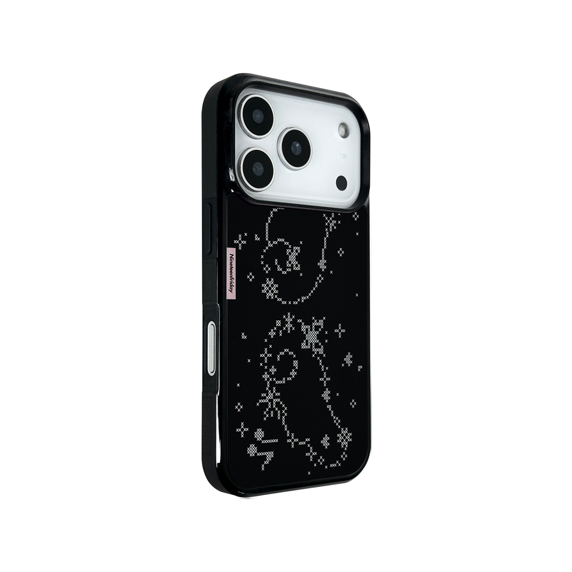 나인틴프라이데이 스티치 픽셀 맥세이프 에폭시 케이스 - 블랙(NINETEENFRIDAY Stitch Pixel Magsafe Epoxy Case - BLACK) - 3
