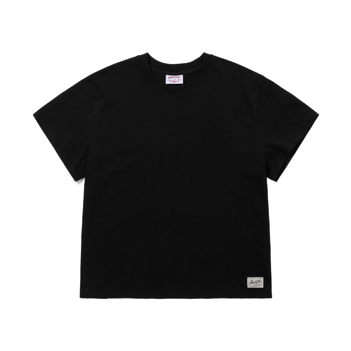 비에스래빗 백 빅 트리피 래빗 샤도우 프린트 반팔티셔츠 블랙(Bsrabbit Back Big Trippy Rabbit Shadow Print SST Black) - 1