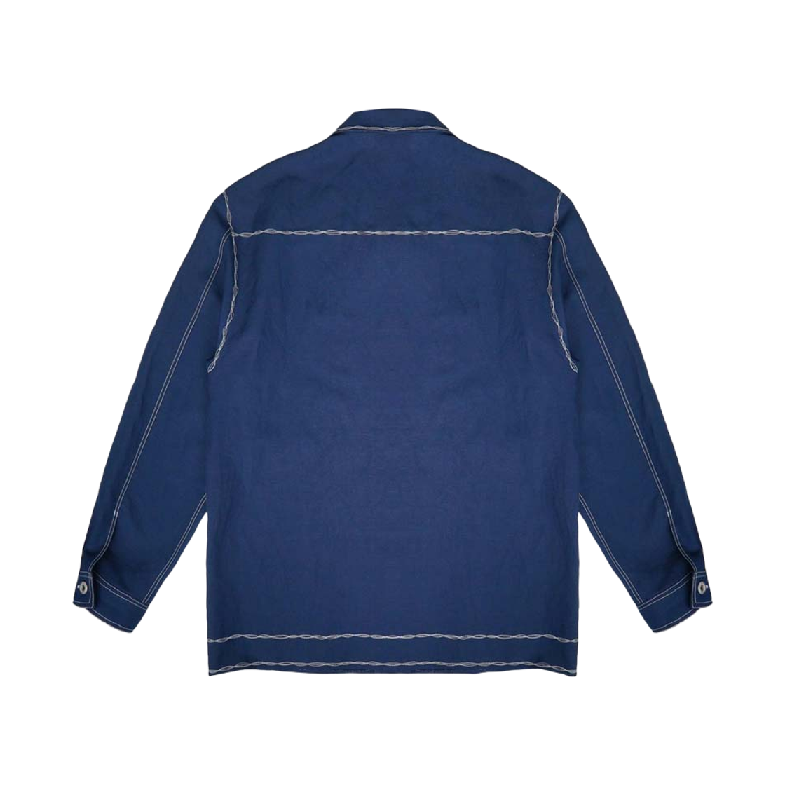 준태킴 오버스티치 린넨 트러커 셔츠(JTK ARTISANAL Overstitched Linen Trucker Shirts) - 2