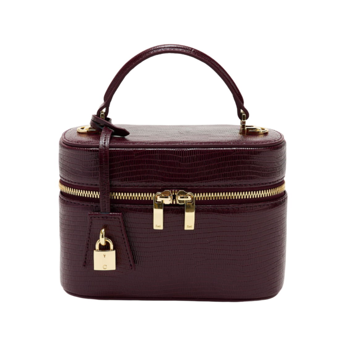카디널 레드 베니티 백 리자드 버건디(Cardinal Red Vanity Bag Lizard Burgundy)