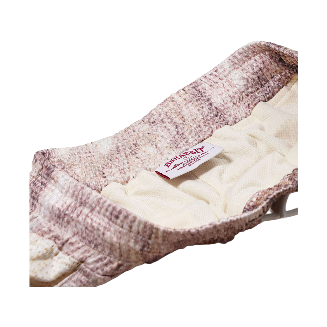 비에스래빗 컬러 블록 메쉬 트랙 숏팬츠 베이지(Bsrabbit Color-Block Mesh Track Shorts Beige) - 4