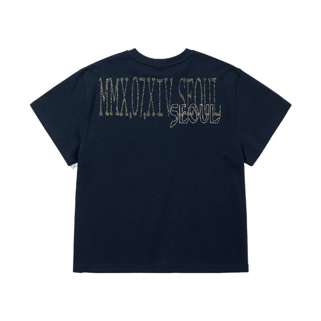 비에스래빗 백 서울 로고 반팔티셔츠 네이비(Bsrabbit Back Seoul Logo SST Navy) - 2