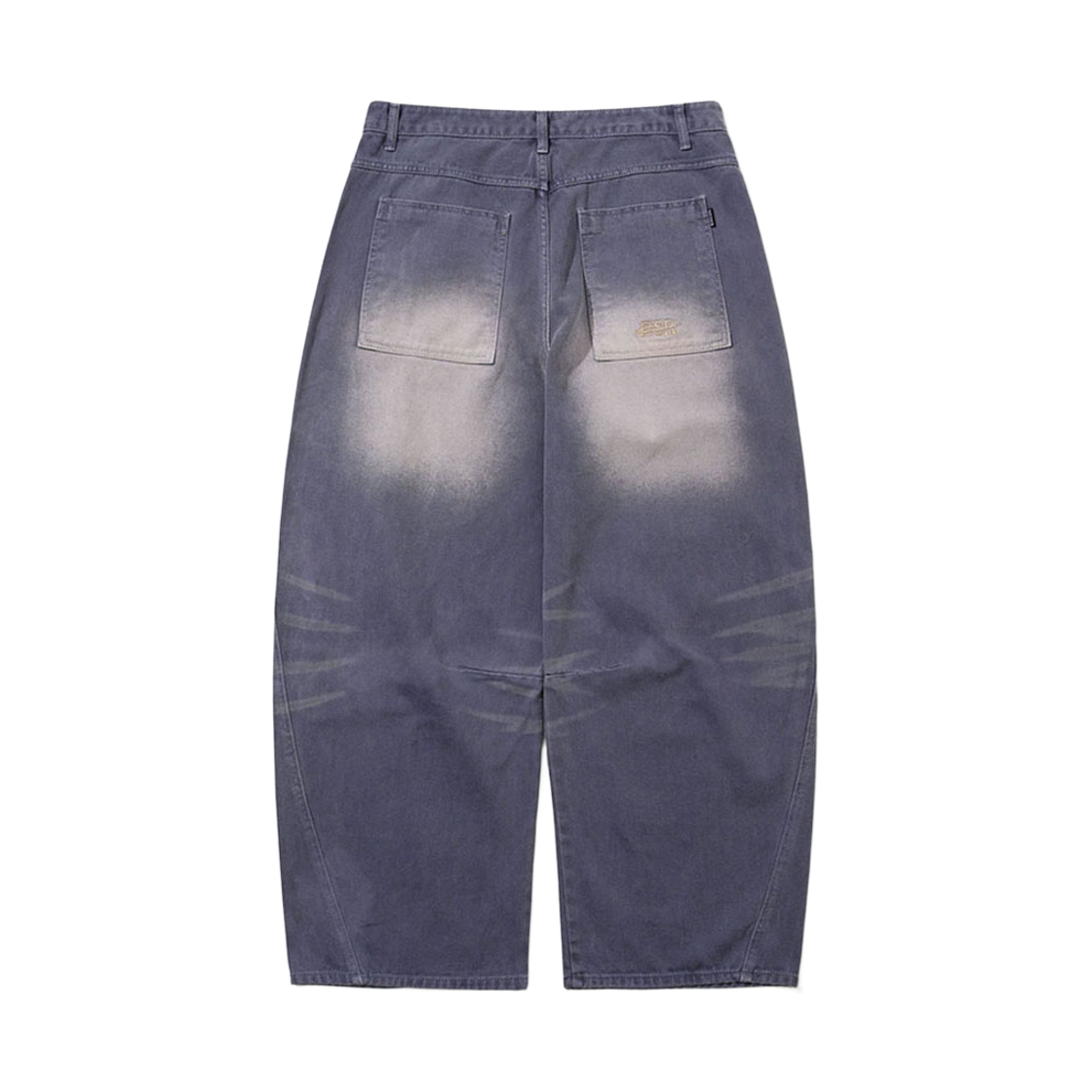 비에스래빗 배럴렉 빈티지 워시드 데님 팬츠 애쉬 퍼플(Bsrabbit Barrel-Leg Vintage-Washed Denim Pants Ash Purple) - 2