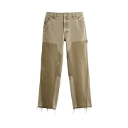 Zara Carpenter Patchwork Pants Light Khaki